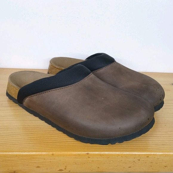 Birkenstock Shoes - Birkenstock Boston Papillio Brown Sandals Slip On Slides Size 38 Women's 7 Mns 5